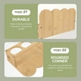 thumbnail image 3 of HONMEET Counter Spice Rack Organizer Bamboo Round 2 Tier 1Set, 3 of 6