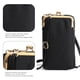 thumbnail image 3 of Bolso bandolera pequeño para mujer, monedero para teléfono móvil, cartera, tarjetero, bolsillo de viaje, monedero pequeño para teléfono móvilnegro:;:;, 3 of 6