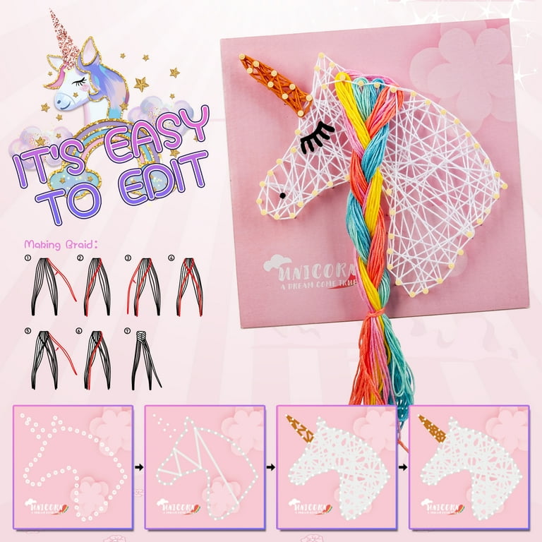 Craft Kits for 5 6 Years Old Girls, Art for Kids Age 7 8 9 10 Years Old Birthday Presents for Children Unicorn Gifts for 11 12 Years Old Child Age 5 6