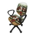thumbnail image 2 of ZUXONGSY Christmas Horse Desk Chair Cover 2 Piece Exquisite Chair Protector with Elastic Edge Skin Friendly High Back Computer Chair Cover Lightweight for Home Christmas Decor, 2 of 7