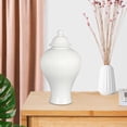 thumbnail image 4 of Classical Ceramic Ginger Jar Display with Lid Flower Vase for Living Room, 4 of 8