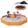 thumbnail image 1 of Sandbox Nicedday Octagon de madera con funda para niños al aire libre, 1 of 7