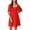 Cardinal, variant on VELVET BY GRAHAM & SPENCER Womens Gauze Off-The-Shoulder Shift Dress