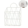 thumbnail image 1 of OULII Wall Organizer White Iron Document Display Rack for Office Use 1Pack, 1 of 8