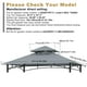thumbnail image 4 of Toldo para barbacoa ABCCANOPY, 153 x 75 cm, doble nivel, gris, 4 of 9
