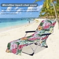 thumbnail image 4 of Soft Lounge Chair Cover Towel for Beach 75x210CM Microfiber Sunbed Towel with Side Storage Pockets  Sliding Beach Chair Cover for Pool Sun Lounger Hotel Vacation, 4 of 7