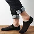 thumbnail image 4 of 8Pairs No Show Socks Mens casual Cotton Thin Non Slip Low Cut Men Invisible Socks for Loafer Flats Sneakers,Black, 4 of 8