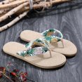 thumbnail image 3 of Wuffmeow Women Summer Concise Anti-slip Wear-resistance Flower Pattern Sweet Flip Flops, 3 of 5