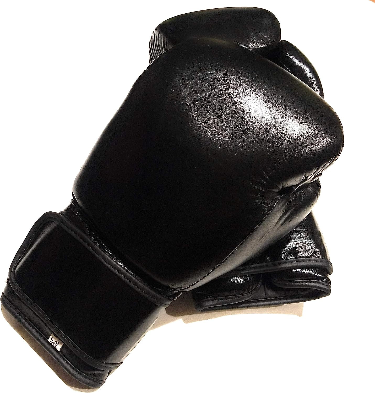 Woldorf Boxing Gloves in Top Grade Leather Black 12oz Sparring, Grappling, Kickboxing, Fighting Gloves, Muay Thai Training Gloves, Heavy Bag Punching Gloves
