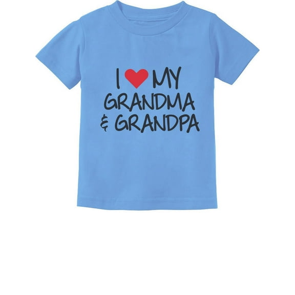 Tstars Boys Unisex Grandpa Shirts Best Grandfather I Love My Grandpa and Grandma Grandkid Gift Father's Day Gift for Dad Papa Gift for Grandpa Toddler Infant Kids T Shirt