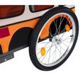 thumbnail image 6 of 55.5" Heavy Duty Pet Bike Trailer with All-Terrain Wheels & Universal Hitch,Trailer with Foldable,Suitable for Large Medium Pets,Orange, 6 of 8