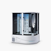 Maya Bath 120 67 x 51 x 88 in. Siena Left Steam Shower, White