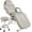 Grey, variant on Facial Tattoo Chair, Esthetician Lash Bed Multi-use Tattoo Massage Table for Artist with Hydraulic Stool, 3-Section Beauty Barber Spa Salon Equipment w/Removable Armrests & Headrest,Grey