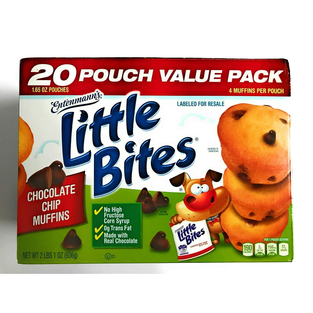  Entenmann's Little Bites Chocolate Chip Muffins 2 LBS 1 OZ