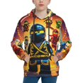 thumbnail image 3 of Ninjago Youth Sweatshirt Hoodies Fashion Teen Hooded Hoody Pullover Clothes With Pocket For Boys Girls Clothing, 3 of 8