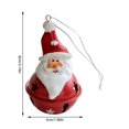 thumbnail image 2 of Vikakiooze Santa Claus Snowman Bell Pendant Iron Bell Decoration Christmas Tree Pendant Decoration 2023, 2 of 2