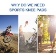 thumbnail image 2 of Rodillera de esponja deportiva, equipo protector, coderas, Protector de rodilla para ciclismo, protección gruesa Eva para motocicleta, 1 par negro, 2 of 5