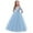 Light Blue1363, variant on MEZZALL Performance Tutu Dress Girls Formal Girl Flower Lace Wedding Solid Color Child Bowknot Girls Dresses Cute Toddler Baby Wear 5-6Y