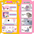 thumbnail image 4 of 21pcs Juguete De Peluches Unicornio+collar,regalo Para Niñas Xtellar blanco, 4 of 4