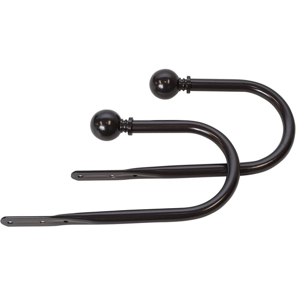 MERIVILLE Set of 2 Decorative Oil-Rubbed Bronze Ball End Window Curtain Holdbacks for Draperies