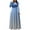Blue, variant on IROINNID Long Sleeve Dress for Women Fall Dress Full-Length A-Line Dress Print Colorful Long Dress Long Sleeve Round-Neck Long Dresses,Blue
