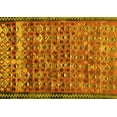 thumbnail image 1 of Ahgly Company Machine Washable Indoor Rectangle Abstract Yellow Contemporary Area Rugs, 6' x 9', 1 of 4