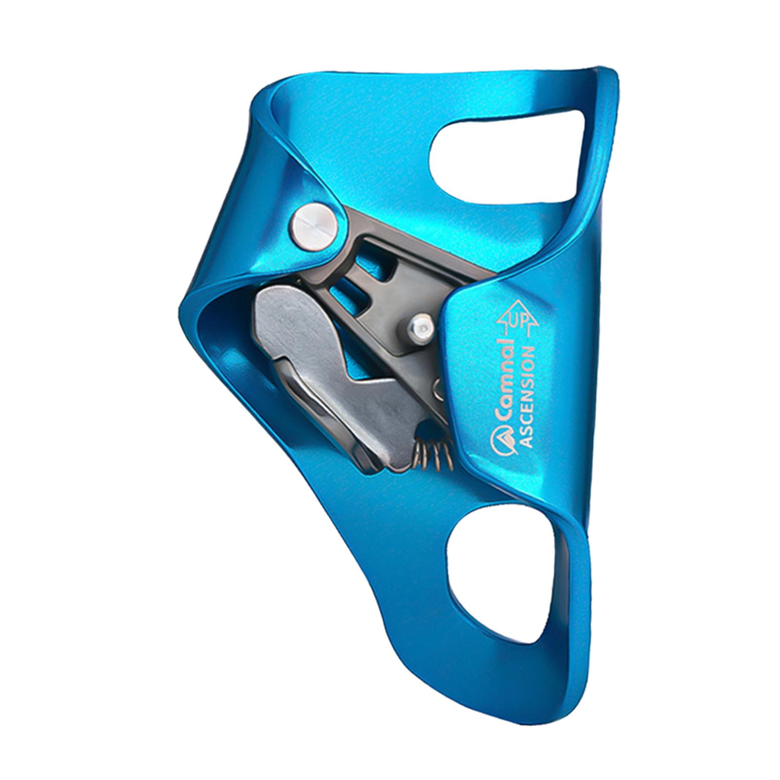 Rock Climbing Chest Ascender Rappelling Equipment, Nonslip Ascending Rigging Clamp Abdominal Riser for Caving, Tree Arborist, 10-13mm Ropes Blue