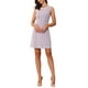 thumbnail image 2 of Inspire Chic Conjunto Vestido de Tweed para Mujeres con Abertura en Forma de Llave, Vestidos de Trabajo de Corte A-Line, Rosa L, 2 of 6