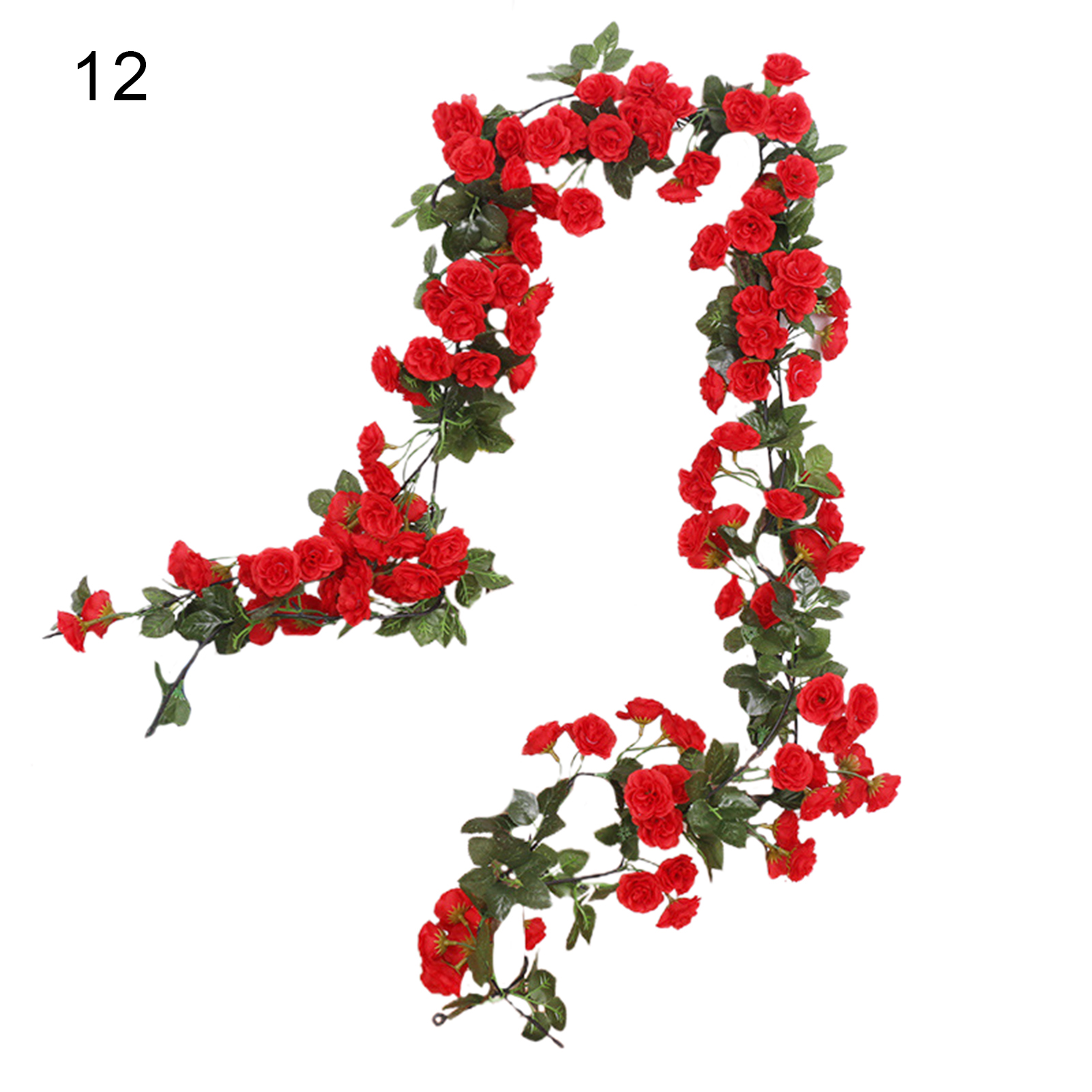 Simulation Flower Eyecatching Realistic Looking Plastic Artificial Rose Flower Vine Hanging