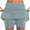 Light Blue, variant on FAIWAD Plus Size Tennis Skorts for Woman Athletic Golf Skorts with Pockets High Waisted Skirts with Inner Shorts