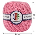 thumbnail image 2 of IBA Indianbeautifulart KnittingCottonCord 6 ply Crafts Thread Waterproof 0.5mm DIY Beading Crafts Thread String For Bracelet Necklace Jewelry Making (Pink), 2 of 5