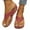 Red_020, variant on Domuza Orthopedic Casual Sandals for Women Arch Support Summer Flat Sandals Wide Non Slip Slip on Hiking Shoes Soft 2026 Foam Shoes Brown 9（EU-42）