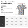 thumbnail image 6 of Lsque Colorful Mandalas pattern Hawaiian Shirt for Men, Unisex Summer Beach Casual Short Sleeve Button Down Shirts-3X-Large, 6 of 9