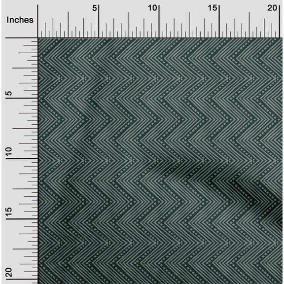 oneOone Cotton Poplin Twill Dark Teal Green Fabric Chevron Block Sewing Craft Projects Fabric Prints By Yard 56 Inch Wide