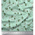 thumbnail image 1 of Soimoi Cotton Jersey Fabric Leaves & Insect Fabric Prints by Yard 58 Inch Wide, 1 of 1