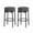 Dark gray, variant on Kicctian Modern Backless Bar Stools Set of 2 – 24" Counter Height Sherpa Round Seat, Metal Legs with Footrest, Non-Slip Feet for Kitchen Island, Dining Room, Home Bar, Café,Dark Grey