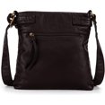 thumbnail image 3 of XINQIHANG Genuien Leather Crossbody Cluth Purse Small Shoulder Bags Mini Messenger with Adjustable Strap, 3 of 6
