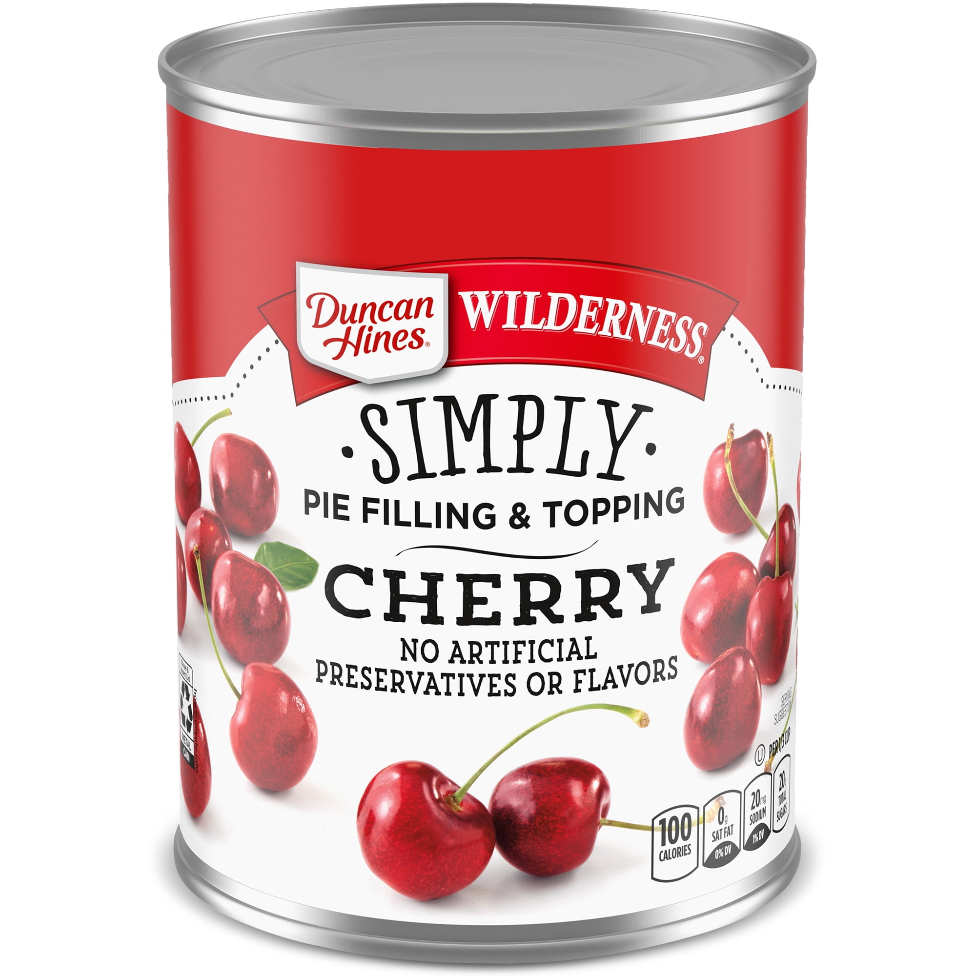 Duncan Hines Wilderness Cherry Pie Filling and Topping, 21 oz