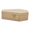 thumbnail image 4 of Pequeños ataúdes funerarios de madera rellenables para fiestas de Halloween, góticos y decoración. Color de la madera, 4 of 9