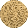 thumbnail image 1 of Ahgly Company Indoor Round Southwestern Brown Country Area Rugs, 5' Round, 1 of 4