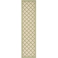 thumbnail image 2 of Safavieh Linden Danny Geometric Indoor/Outdoor Runner Rug, Cream/Olive, 2'2" x 8', 2 of 8