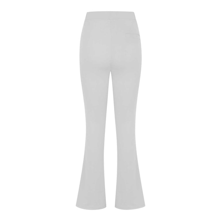 dress slacks for tall ladies nerohusy Pants Women Casual Work Pants Business Bootcut High Waist Stretchy Trousers Pants Office White,XXL departments:Costumes & Accessories