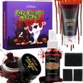thumbnail image 1 of Paleta de sombras de ojos de color rojo y naranja Sunset, 15 colores, paletas de maquillaje de sombras de ojos de otoño Glam altamente pigmentadas Afflano Pro, paleta de sombras de ojos con brillo mat, 1 of 4