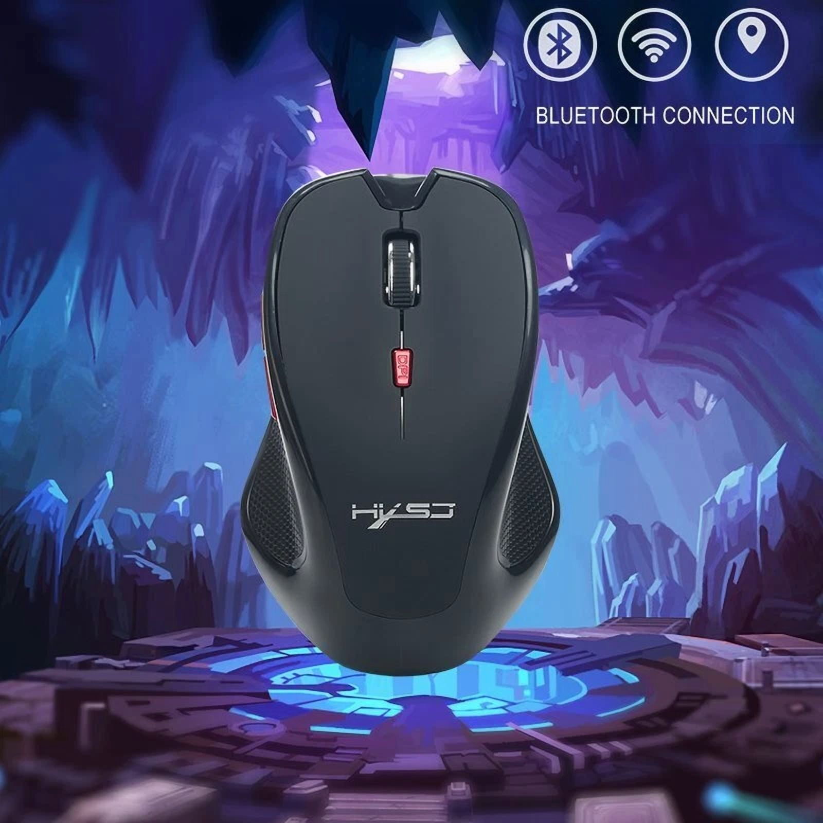 CIRCLE- 2400 Dpi Wireless Gaming Mouse W/ Unique Silent Click Optical For Pc Laptop Mac