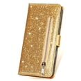 thumbnail image 2 of Case for FOXDOCK Google Pixel 9 Pro XL Glitter Zipper Wallet Case with Short Hand Strap, 2 of 4