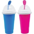 thumbnail image 1 of Frozen Magic Slushy Maker taza, máquina de granizados, tazas de jugo de cola de leche, tazas mágicas de congelación rápida, tazas de enfriamiento, taza de batidos con tapas y pajitas para todas las, 1 of 5