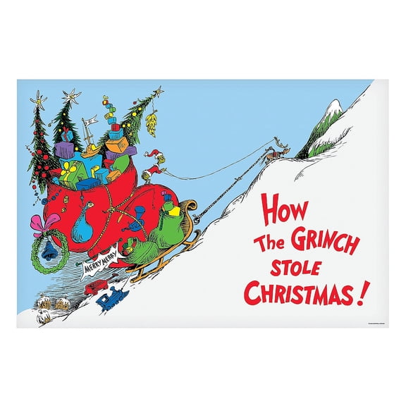 Grinch Backdrop Banner - Party Decor - 3 Pieces