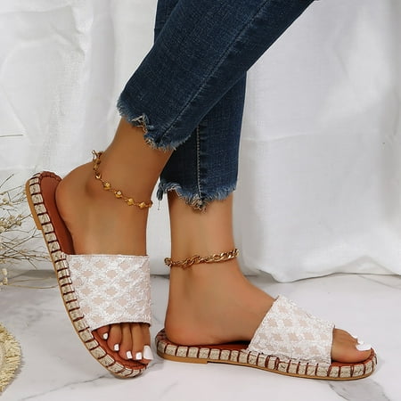

LEEy-World Walking Shoes Women Closed Toe Sandals for Women Casual Summer Hollow Out Vintage Wedge Sandal Gladiator Outdoor Shoes