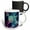 Multicolor, variant on 3drose, Axolotl in Space Fantasy Ai Generated Art, 11oz Two-tone Black Mug