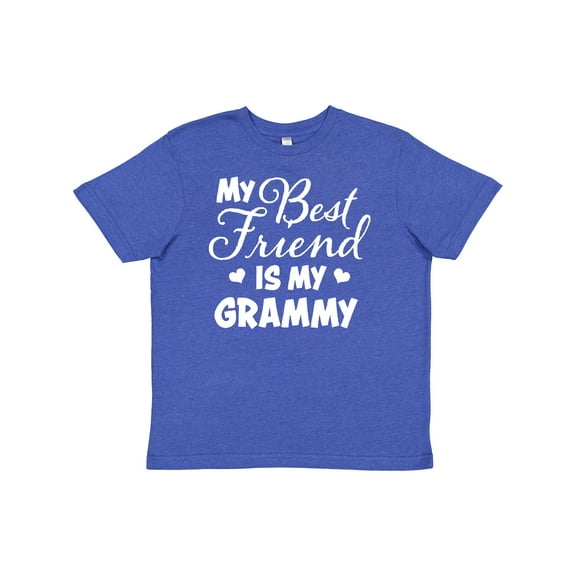 Inktastic My Best Friend is My Grammy with Hearts Youth T-Shirt